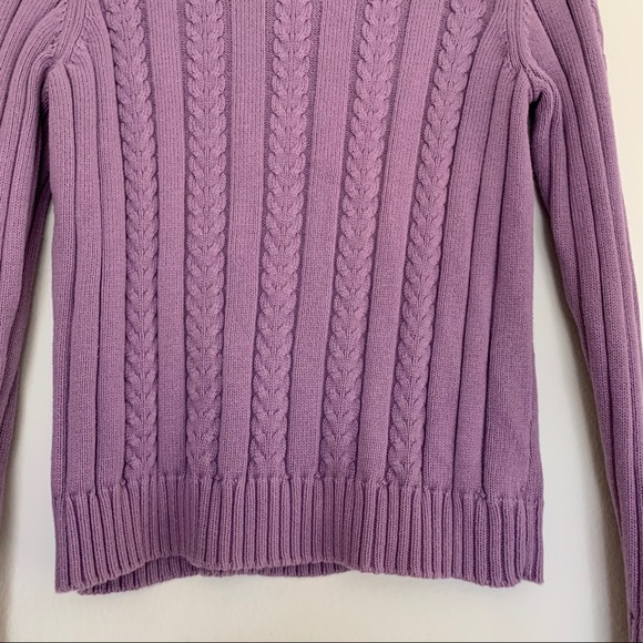 Van Heusen Long Sleeve Purple Crewneck Sweater - Picture 6 of 6